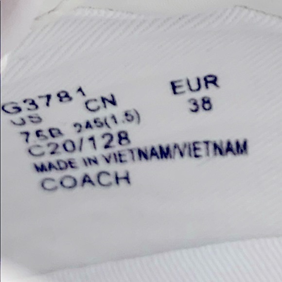 Coach 5⭐️ Rated White Leather Lace Porter Sneaker - Picture 9 of 13
